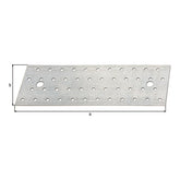 Lochplatte 240 x 80 mm sendzimirverzinkt – Stärke 2,0 mm, CE nach EN 14545