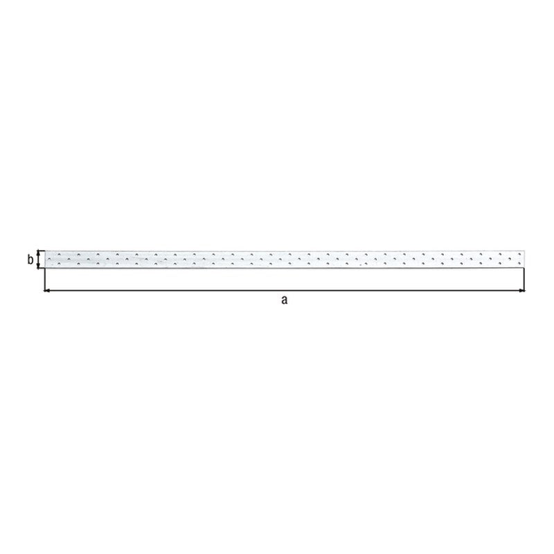 Lochplattenstreifen 1000 x 40 mm sendzimirverzinkt – Stärke 2,0 mm, CE nach EN 14545