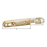 Möbelriegel gerade mit Anschlagwinkel 70 x 16 mm vernickelt – mit Knopfgriff, Schieberbreite 9 mm