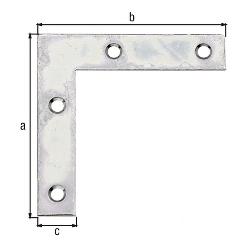 Möbelwinkel 50 x 50 x 10 mm sendzimirverzinkt – Materialstärke 1,25 mm