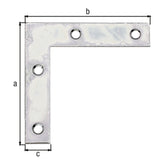 Möbelwinkel 50 x 50 x 10 mm sendzimirverzinkt – Materialstärke 1,25 mm