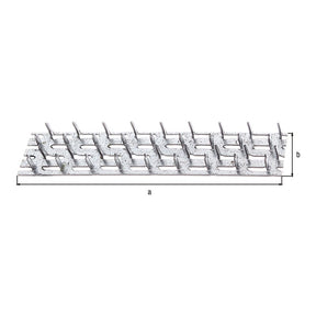 Nagelplatte 127 x 38 mm sendzimirverzinkt – Nagellänge 8 mm, zum Einschlagen