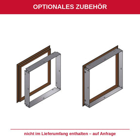 Optionales Zubehör, nicht im Lieferumfang: Montagerahmen für WDVS-Fassaden zur Primus Seal Rainproof