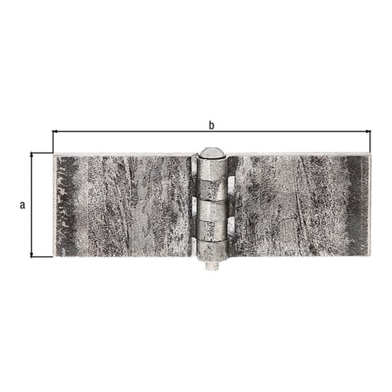 Scharnier 40 x 120 mm unbehandelt – zum Anschweißen, 5 mm stark