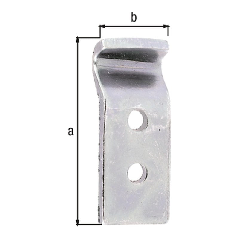 Schließhaken gekröpft 13 x 32 mm verzinkt dickschichtpassiviert – für Kistenverschlüsse, Bügel Ø 4 mm