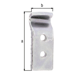 Schließhaken gekröpft 13 x 32 mm verzinkt dickschichtpassiviert – für Kistenverschlüsse, Bügel Ø 4 mm