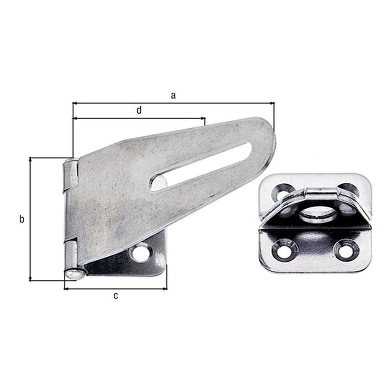 Sicherheits-Überfalle 83 mm Edelstahl – verdeckte Schraublöcher