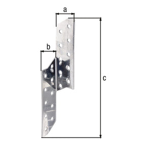 Sparren-Pfettenanker links 32 x 32 x 170 mm Edelstahl – CE nach ETA-08/0170, 2 mm stark