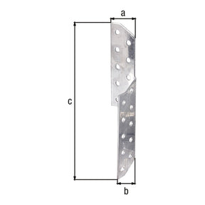 Sparren-Pfettenanker rechts 32 x 32 x 170 mm Edelstahl – CE nach ETA-08/0170, 2 mm stark