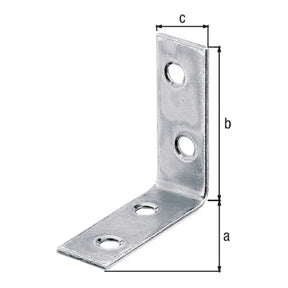 Stuhlwinkel 40 x 40 x 15 mm sendzimirverzinkt – 1,75 mm stark, 4 Löcher