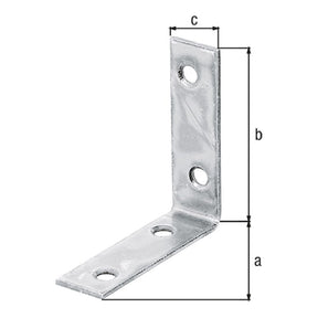 Stuhlwinkel 50 x 50 x 15 mm sendzimirverzinkt – 1,75 mm stark, 4 Löcher