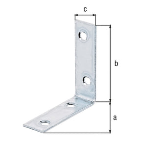 Stuhlwinkel 50 x 50 x 15 mm sendzimirverzinkt – 1,75 mm stark, 4 Löcher