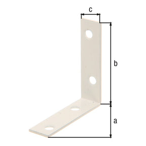 Stuhlwinkel 60 x 60 x 16 mm weiß – 1,75 mm stark, 4 Löcher