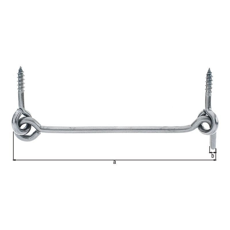 Sturmhaken mit Ösen 120 mm Edelstahl – Haken Ø 4,2 mm, zum Einschrauben