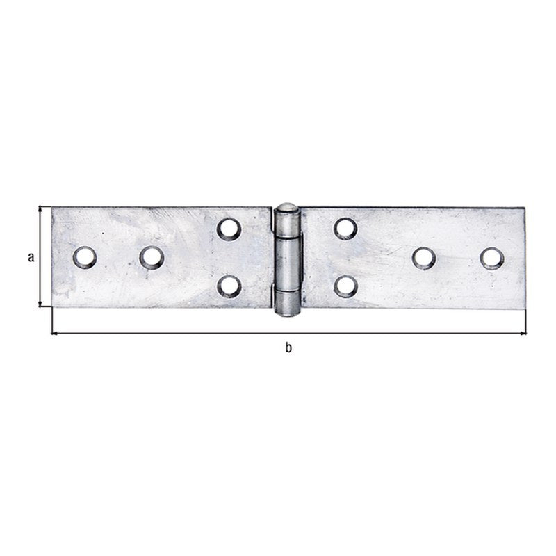 Tischband 32 x 141 mm Edelstahl – gerollt, mit vernietetem Edelstahlstift, 8 Löcher
