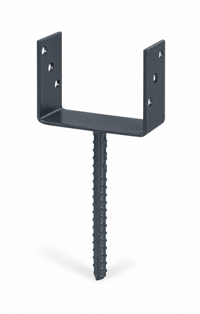 U-Pfostenträger Typ 327 mit Riffelstahl – 141 × 104 mm – feuerverzinkt – zum Einbetonieren