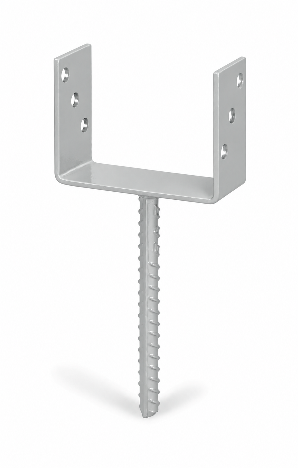 U-Pfostenträger Typ 327 mit Riffelstahl – 141 × 104 mm – feuerverzinkt – zum Einbetonieren