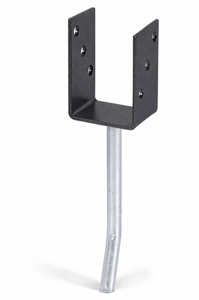 U-Pfostenträger/Rundstahl Typ367 feuerverzinkt zum Einbetonieren 101x104mm
