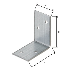 Winkel 70 x 70 x 40 mm feuerverzinkt – 3,50 mm stark, 4 Löcher