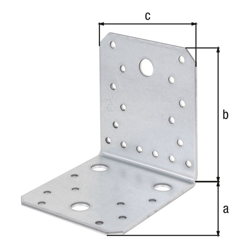 Winkelverbinder 105 x 105 x 90 mm sendzimirverzinkt – CE nach ETA-08/0165, 3 mm stark