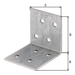 Winkelverbinder 40 x 40 x 40 mm sendzimirverzinkt – 2 mm stark, 8 Löcher