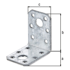 Winkelverbinder 50 x 50 x 35 mm sendzimirverzinkt – CE nach ETA-08/0165, 2,50 mm stark