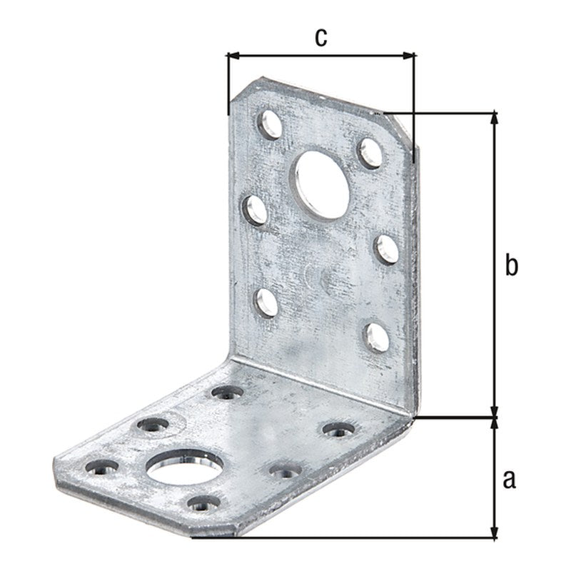 Winkelverbinder 50 x 50 x 35 mm sendzimirverzinkt – CE nach ETA-08/0165, 2,50 mm stark