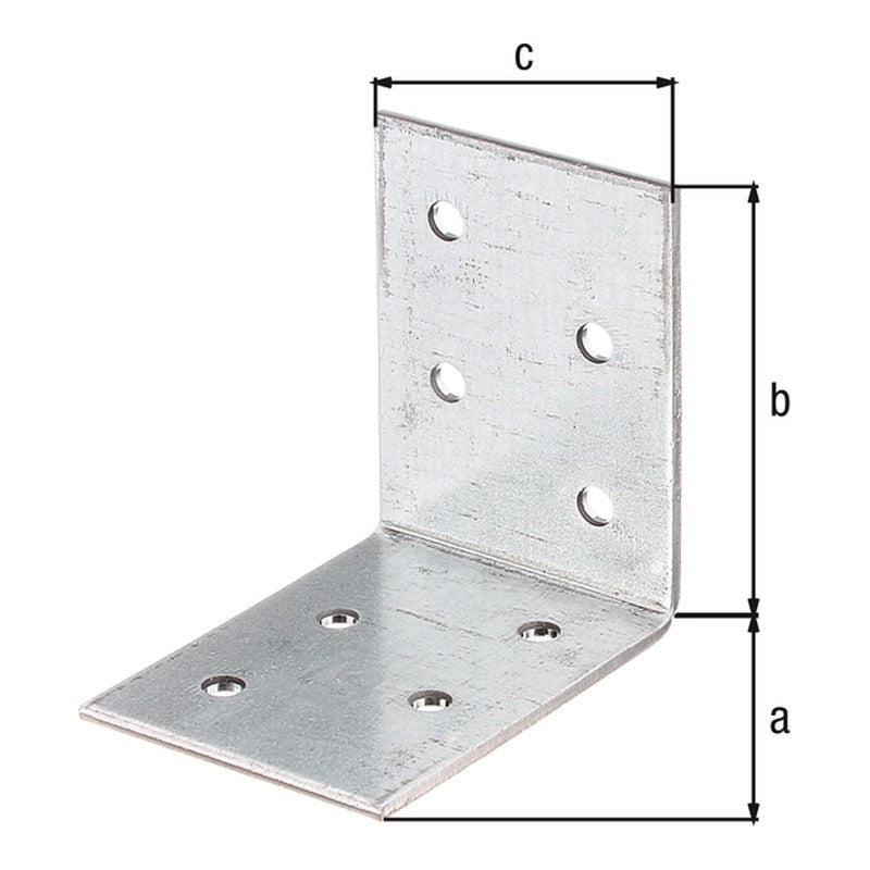 Winkelverbinder 50 x 50 x 40 mm sendzimirverzinkt – CE nach ETA-08/0165, 2 mm stark