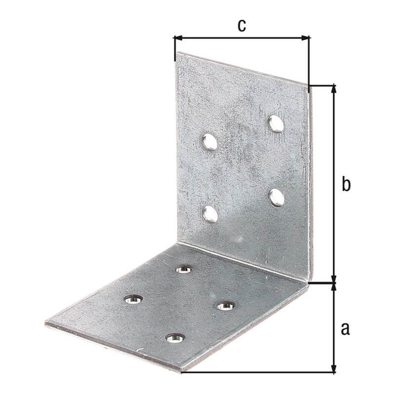 Winkelverbinder 50 x 50 x 40 mm sendzimirverzinkt – CE nach ETA-08/0165, 2 mm stark, 8 Löcher