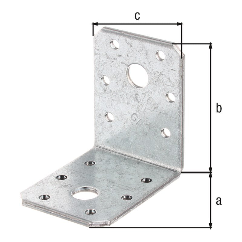 Winkelverbinder 60 x 60 x 45 mm sendzimirverzinkt – CE nach ETA-08/0165, 2,50 mm stark