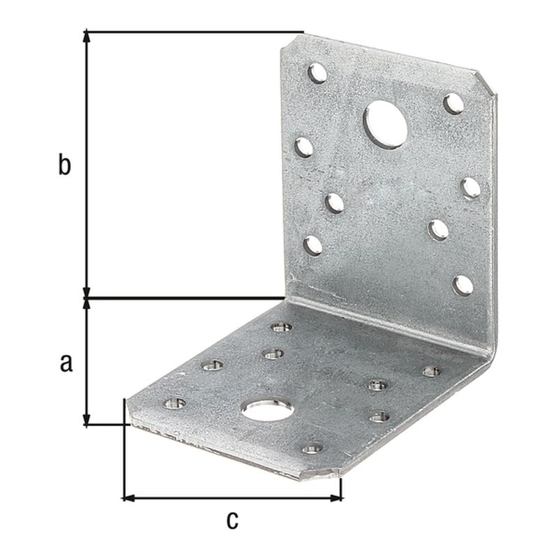 Winkelverbinder 60 x 80 x 60 mm sendzimirverzinkt – CE nach ETA-08/0165, 2,50 mm stark