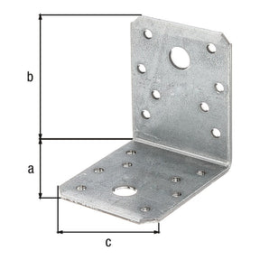 Winkelverbinder 60 x 80 x 60 mm sendzimirverzinkt – CE nach ETA-08/0165, 2,50 mm stark