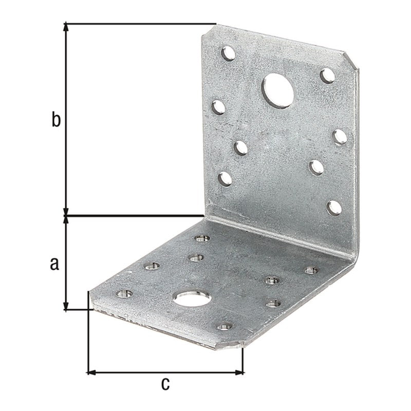 Winkelverbinder 70 x 70 x 55 mm sendzimirverzinkt – CE nach ETA-08/0165, 2,50 mm stark