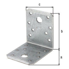 Winkelverbinder 70 x 70 x 55 mm sendzimirverzinkt – CE nach ETA-08/0165, 2,50 mm stark