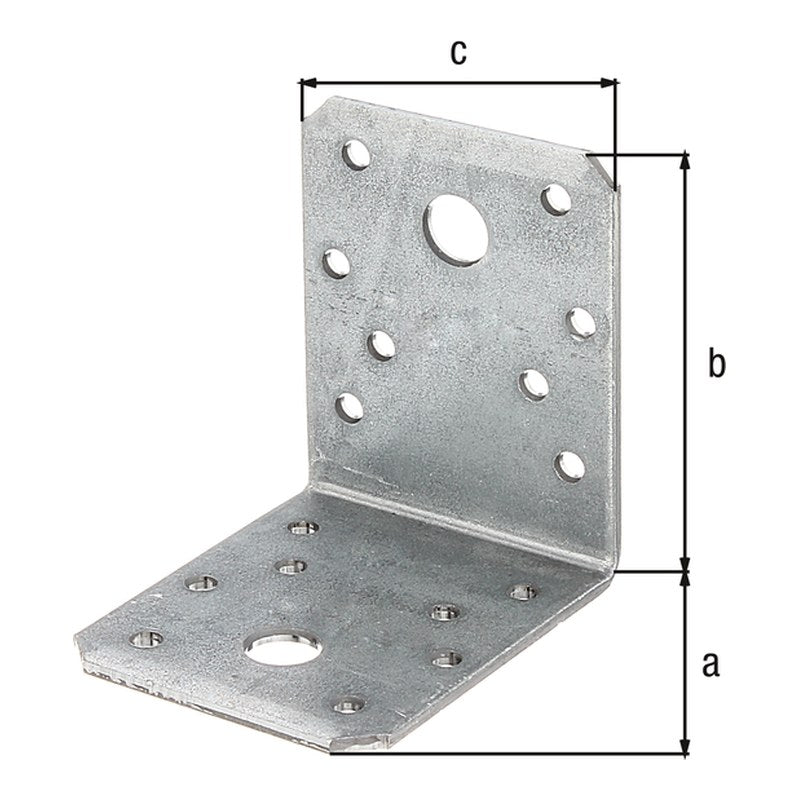 Winkelverbinder 70 x 70 x 55 mm sendzimirverzinkt – CE nach ETA-08/0165, 2,50 mm stark