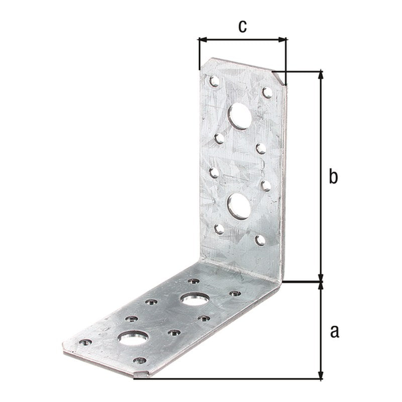 Winkelverbinder 90 x 90 x 40 mm sendzimirverzinkt – CE nach ETA-08/0165, 3 mm stark
