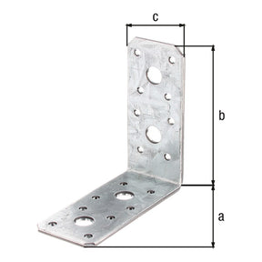Winkelverbinder 90 x 90 x 40 mm sendzimirverzinkt – CE nach ETA-08/0165, 3 mm stark