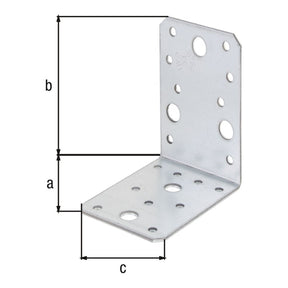 Winkelverbinder 90 x 90 x 65 mm sendzimirverzinkt – CE nach ETA-08/0165, 2,50 mm stark