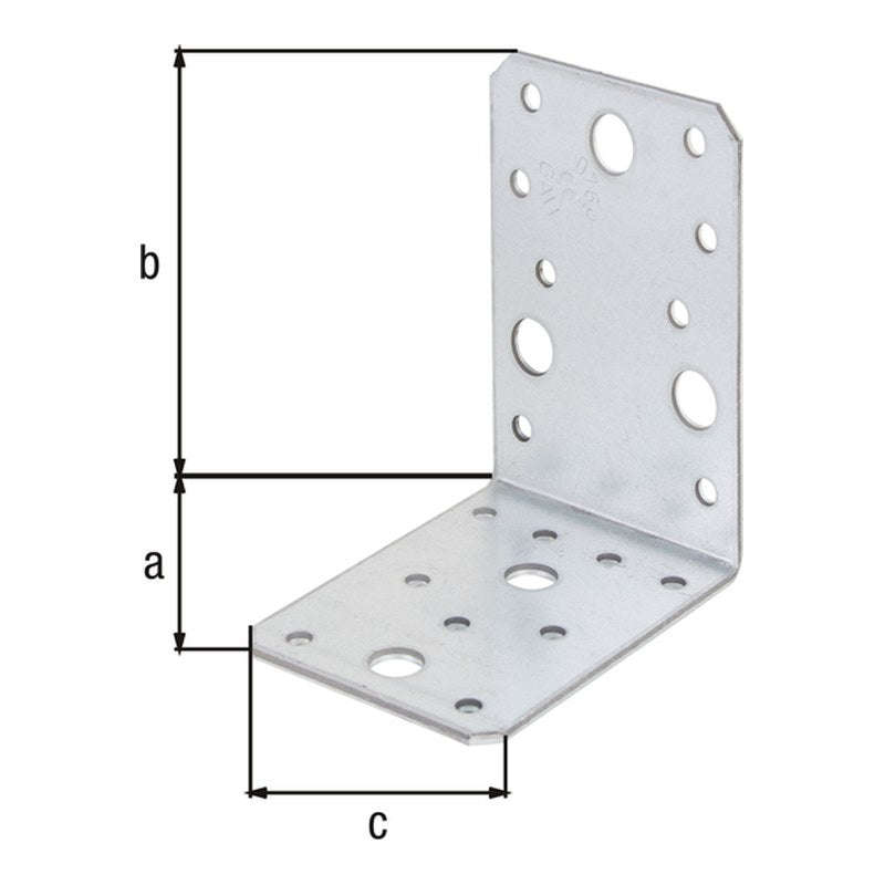 Winkelverbinder 90 x 90 x 65 mm sendzimirverzinkt – CE nach ETA-08/0165, 2,50 mm stark